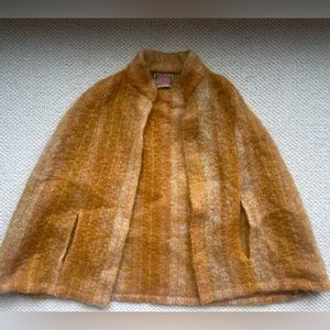 Vintage Mohair Cape with hand slits